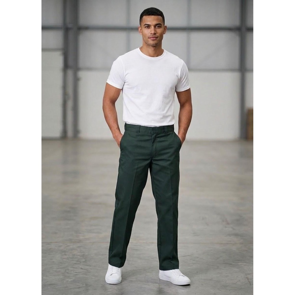 Dickies 874 Work Pants Mens 40x30 Hunter Green Original Fit Twill Trousers